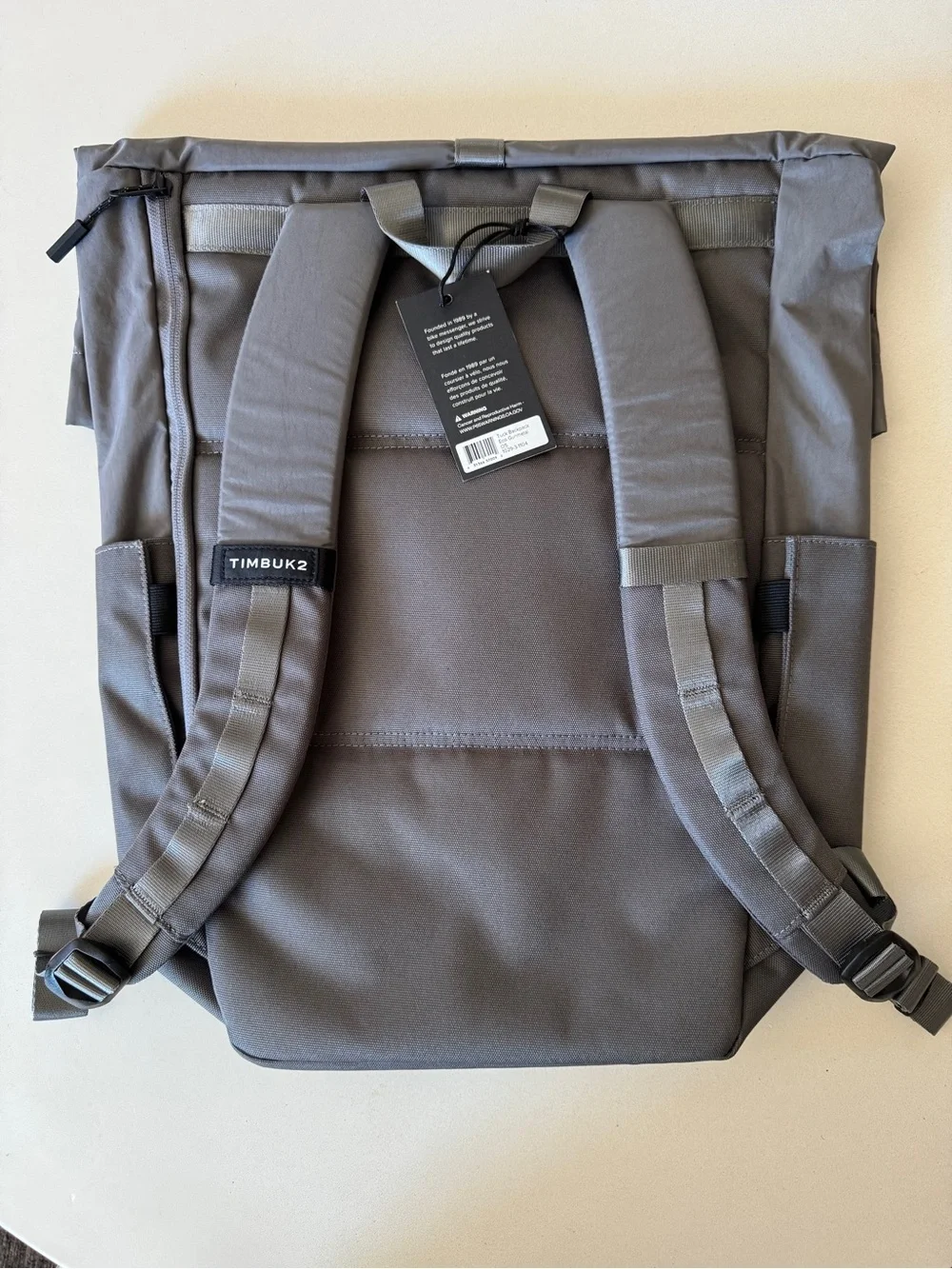 NWT Timbuk2 Tuck Backpack Eco Gunmetal Grey